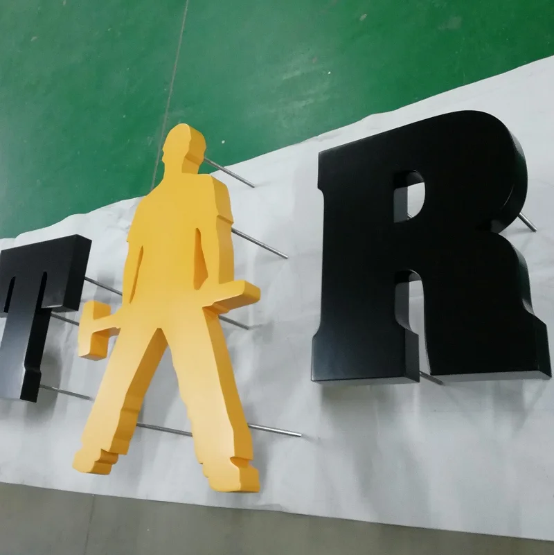 Customized 3D Metal Channel Wall Letters Outdoor Flat Cut Alphabet for Signs or Decorations | Дом и сад