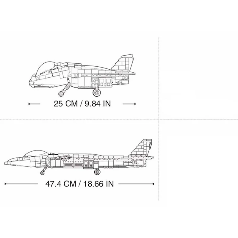 

926Pcs Military Series J-20 Stealth Fighter Bricks Small Particle DIY Building Blocks Stem Toy Kit block assembly toys gifts