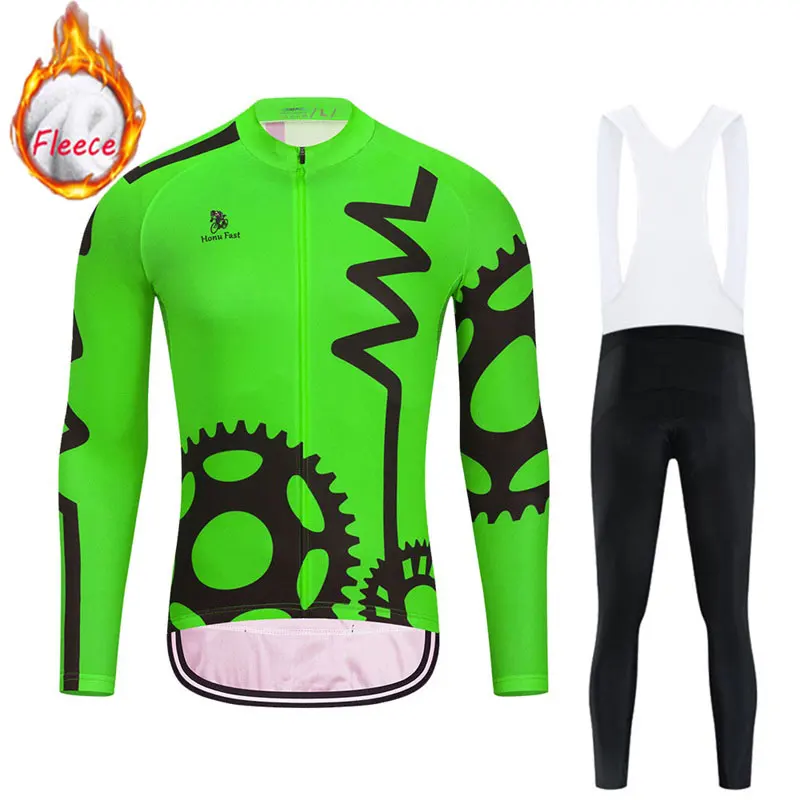 Новая профессиональная команда Зимняя Теплая Флисовая одежда для велоспорта