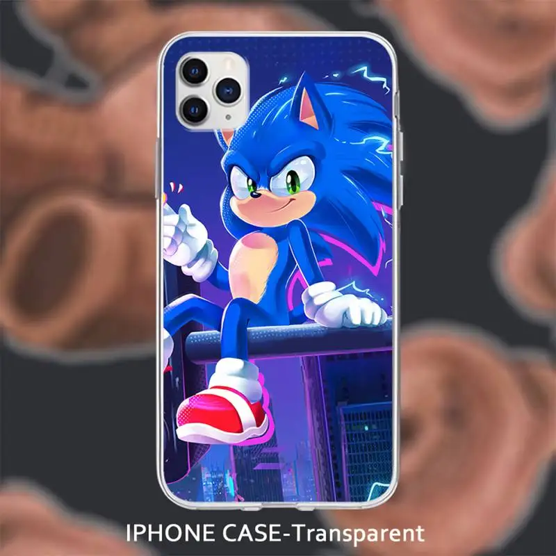 

Sonic the Hedgehog Series Custom Transparent soft cover case for iphone se 2020 6 6s 7 8 plus x xs max xr 11 12 pro max coque