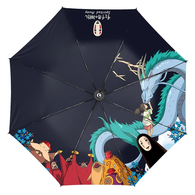 Аниме Унесенные призраками Хаяо Миядзаки мультфильм складной зонт от солнца