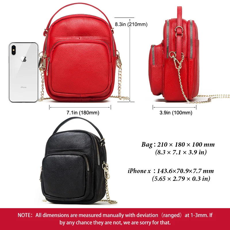 GZCZ натуральная коровья кожа красная сумка-мессенджер женская сумка через плечо