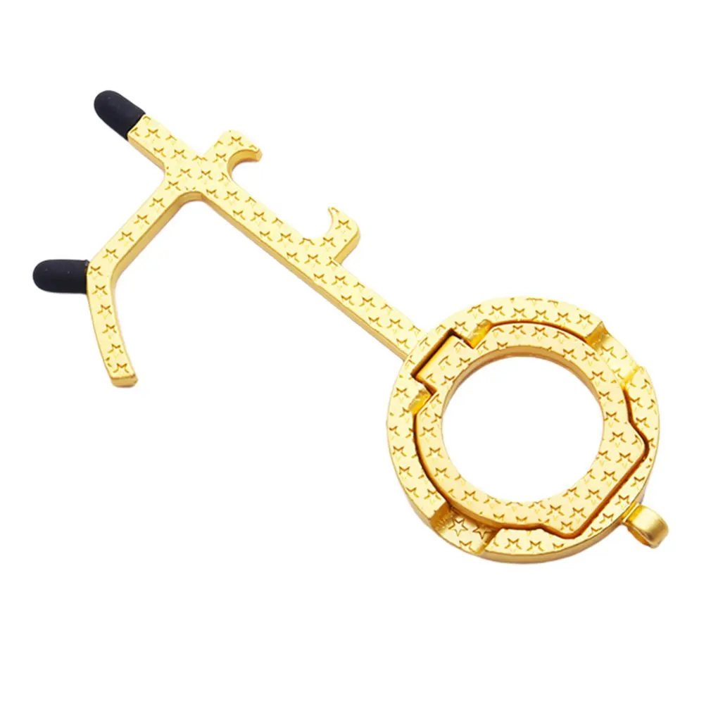 

No-Touch Door Opener Multifunction Elevator Button Contactless Safety Door Opener Key Beer Trigger Key