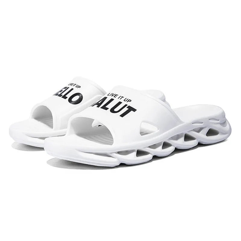 

WEH Men Slippers 2021 new summer EVA Non-slip trending Slippers Soft Home slides Indoor House Platform slippers Unisex Slippers
