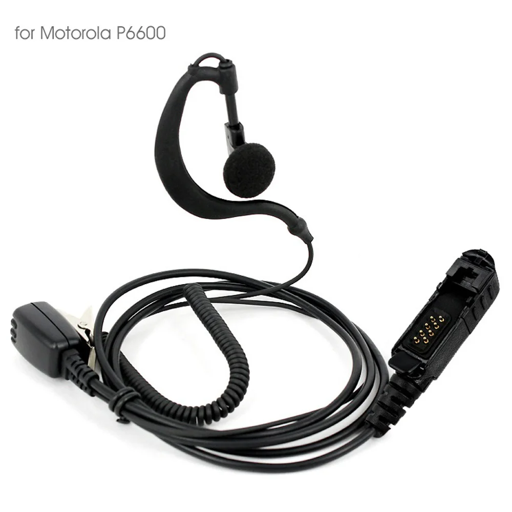 

Replacement Earpiece Accessories Walkie Talkie Black PU Earhook Headset