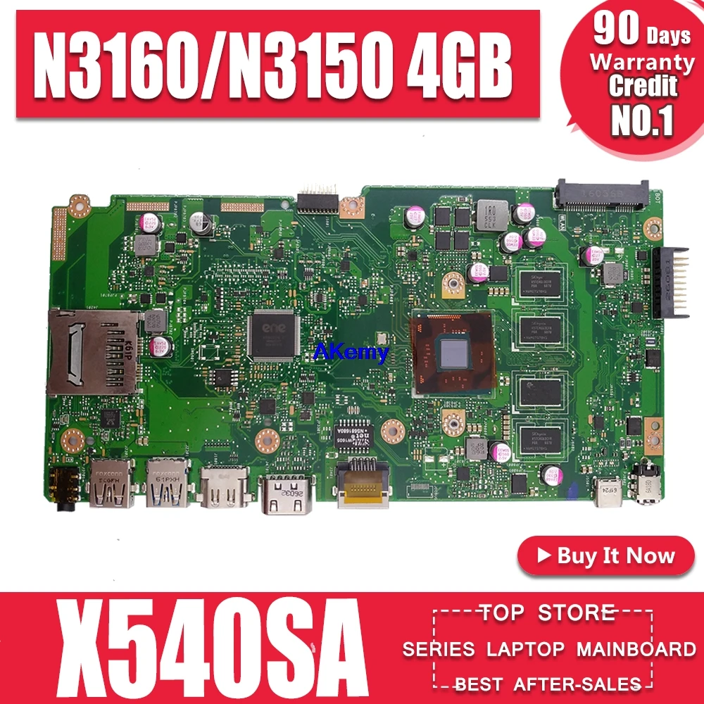 X540SA REV2.1 подходит для For Asus X540S материнская плата ноутбука с 4GB RAM тестовая работает