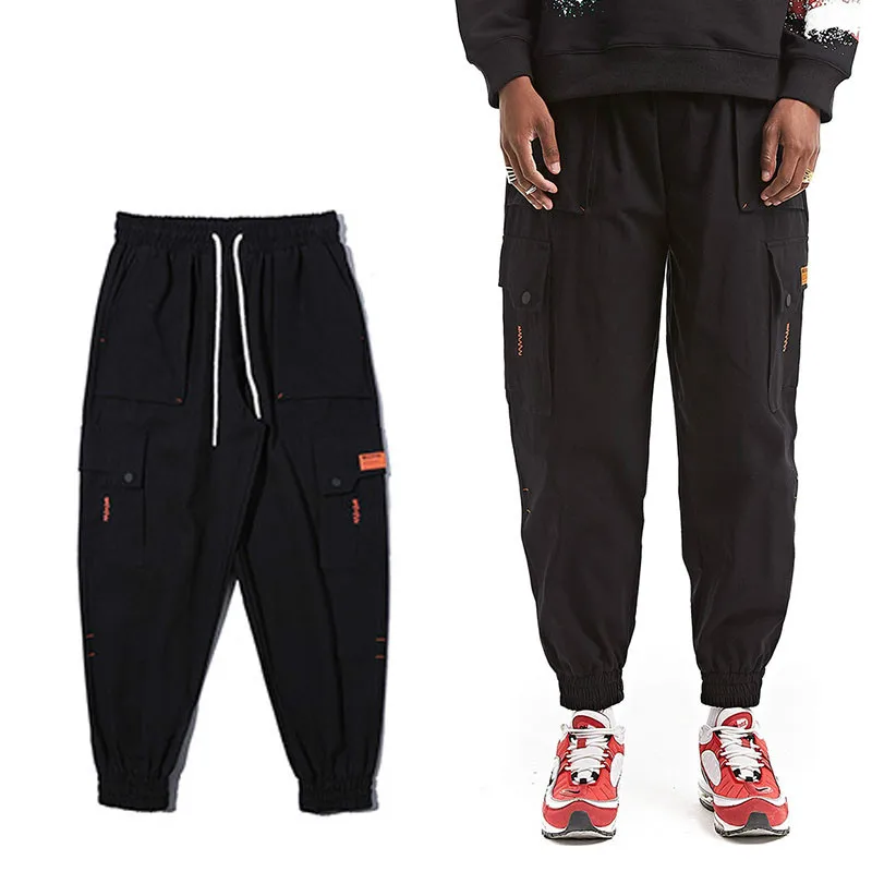 

Hip Hop Cargo Pants Men Loose Multi-pocket Streetwear Men's Harem Pants Cotton Casual Joggers Trousers Male Pantalones Hombre