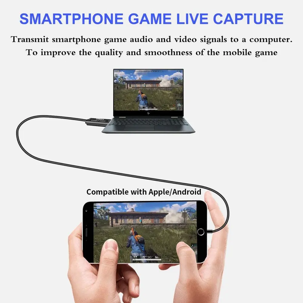 

1080P HD Video Capture Card USB 2.0 NEW Mini HD 60fps Game Recording Box for Game / Video Live Streaming Broadcast Tool
