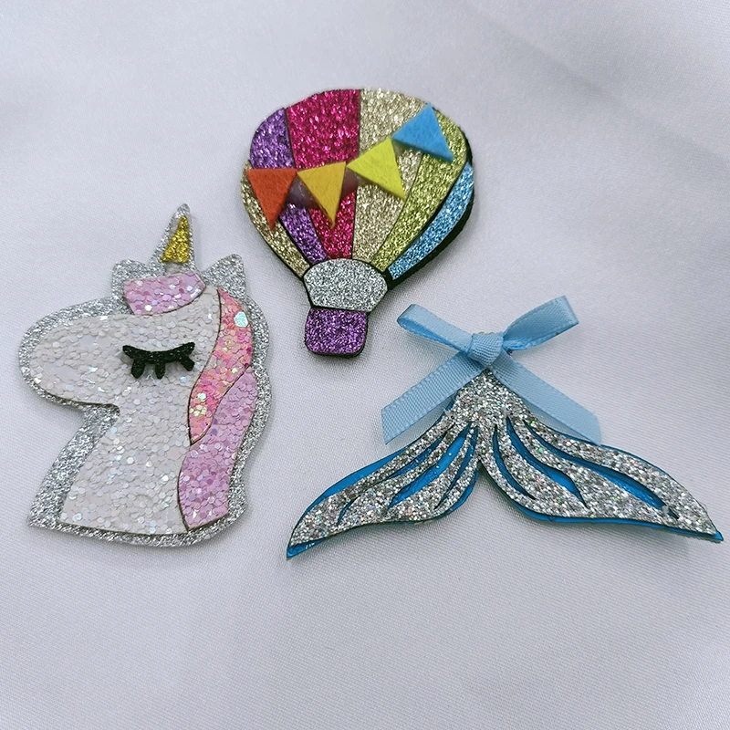 10 шт./партия блестящие шарики с единорогом