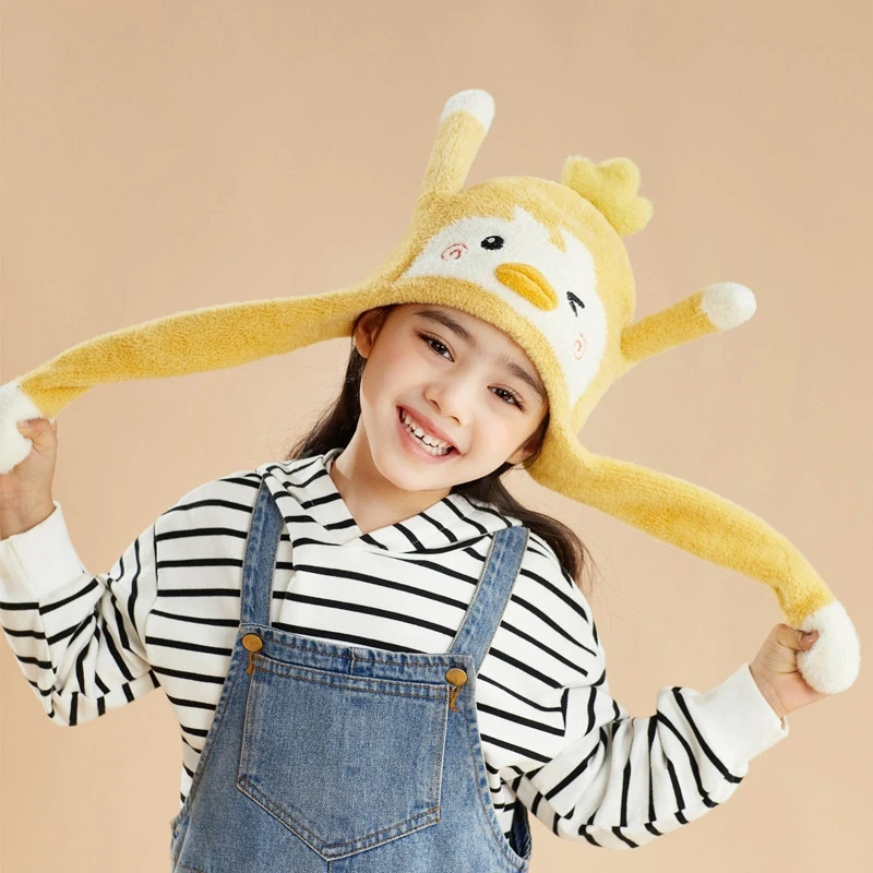 Barato sombrero de conejito moviendo las orejas