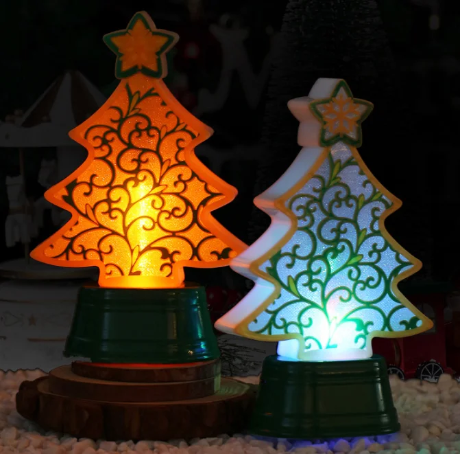 

Рождественские настольные украшения со звездами, светодиодные светильники на батарейках, настольные украшения для дома, рождества, праздн...