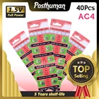 40 шт., часовая батарейка Posthuman SR626SW, батарейка для часов, кнопка, батарейка SR626 376 377 GP377 V377 565 L626 G4 GA4 AG4, реальная мощность