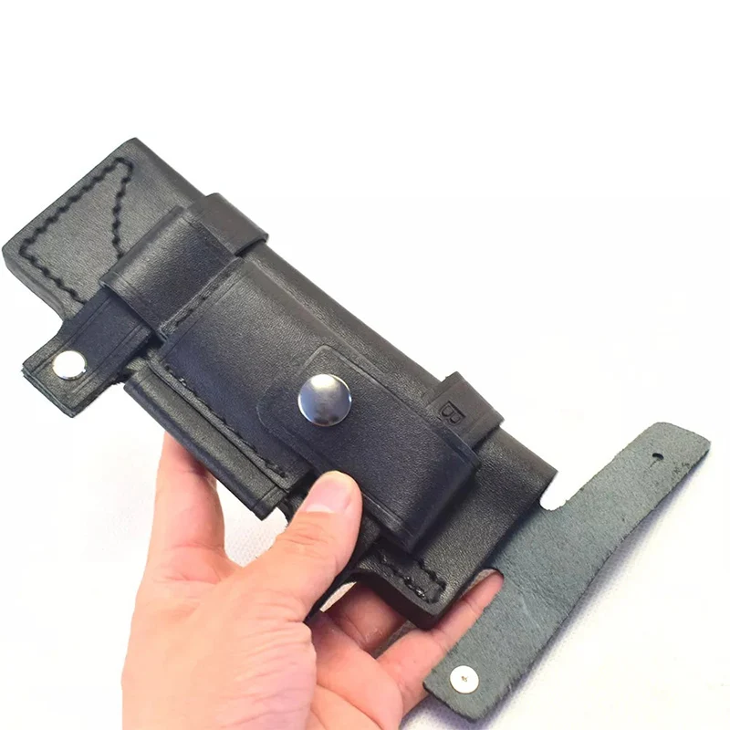 Pаспродажа Поясная Сумка для ножа, удобные кожаные инструменты, тактические карманные ножи для выживания, черный пояс для хранения, чехол для ножа