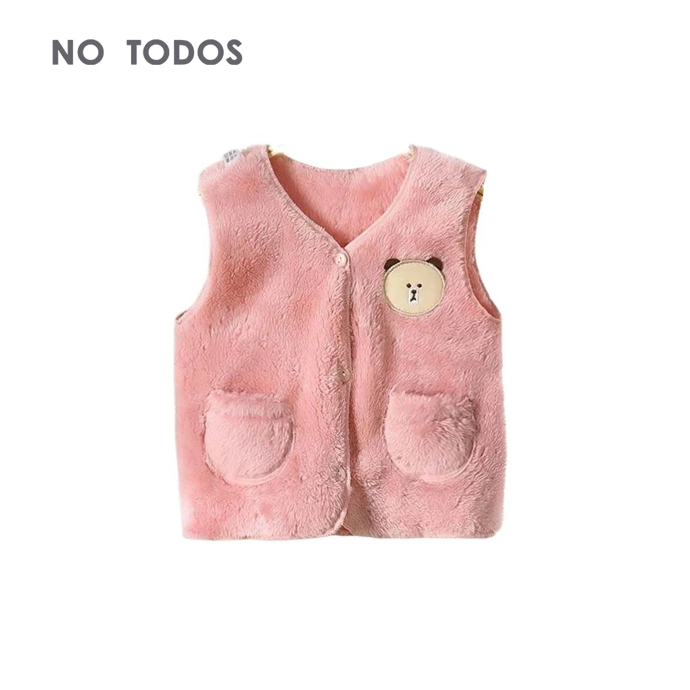 

Thick Warm kids vest for girls Fleece waistcoat toddler girl infant winter autumn sleeveless jacket children outwear Boys