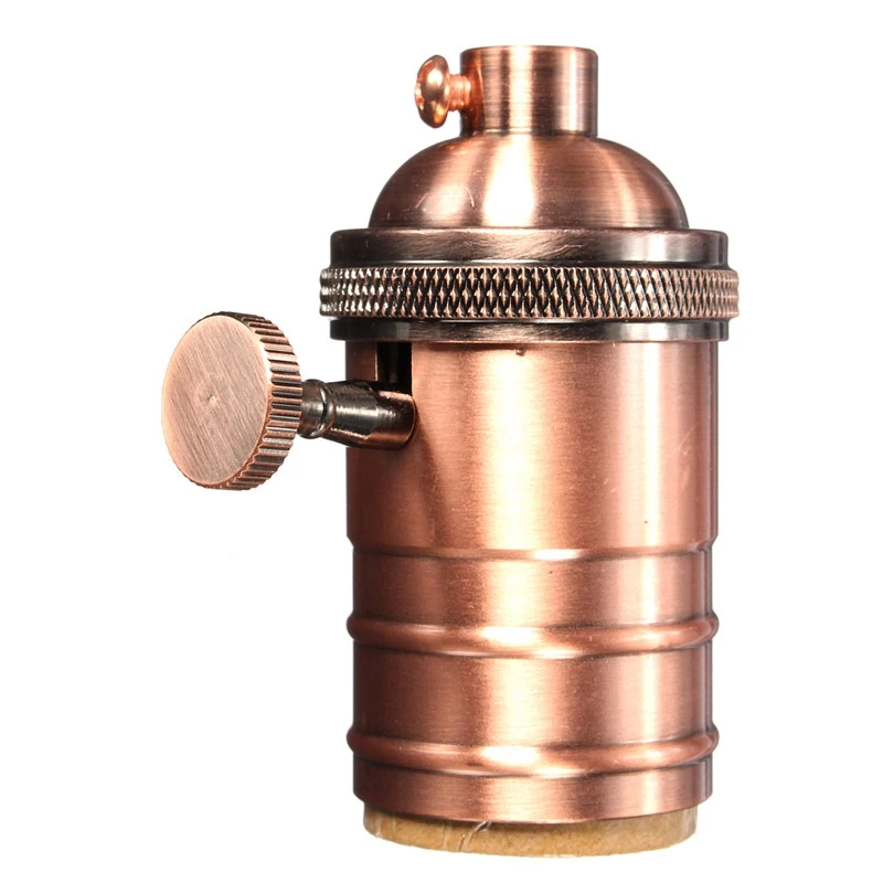 Edison Lamp Socket Vintage E26/E27 Screw Bulb Base Brass Holder Industrial Retro Pendant Fittings Lustre Lampholder Fixture | Лампы и