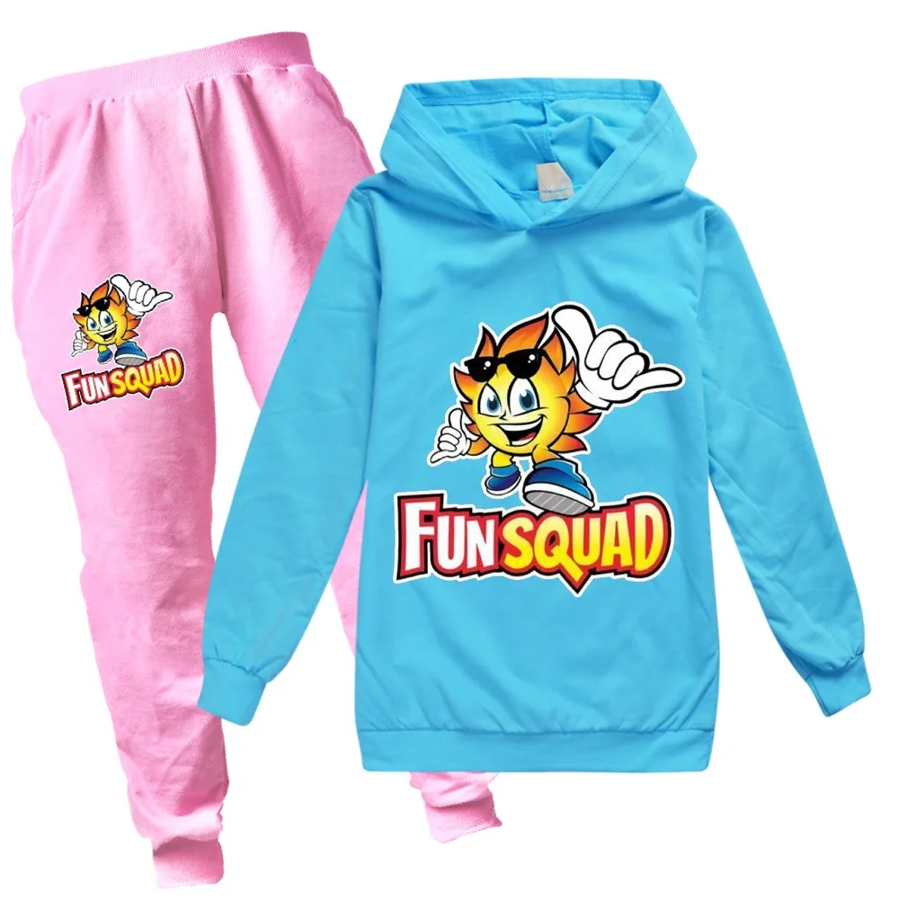 Fun Squad game Clothing Sets Boys Clothes Hoodie Boy Sweatshirt + Pants Set Teens Kids Spring Clothes Children's Clothing Sets