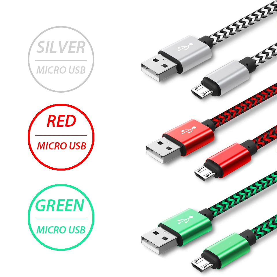Micro USB зарядный кабель 1/2/3 м для huawei p9 lite p10 p smart nova 2i 3i Honor 9 Lite 9i Кабель