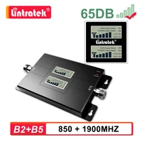 lintratek dual band 850 1900 2g 3g mobile signal booster pcs b2 b5 850mhz cellular amplifier gsm umts repeater internet voice