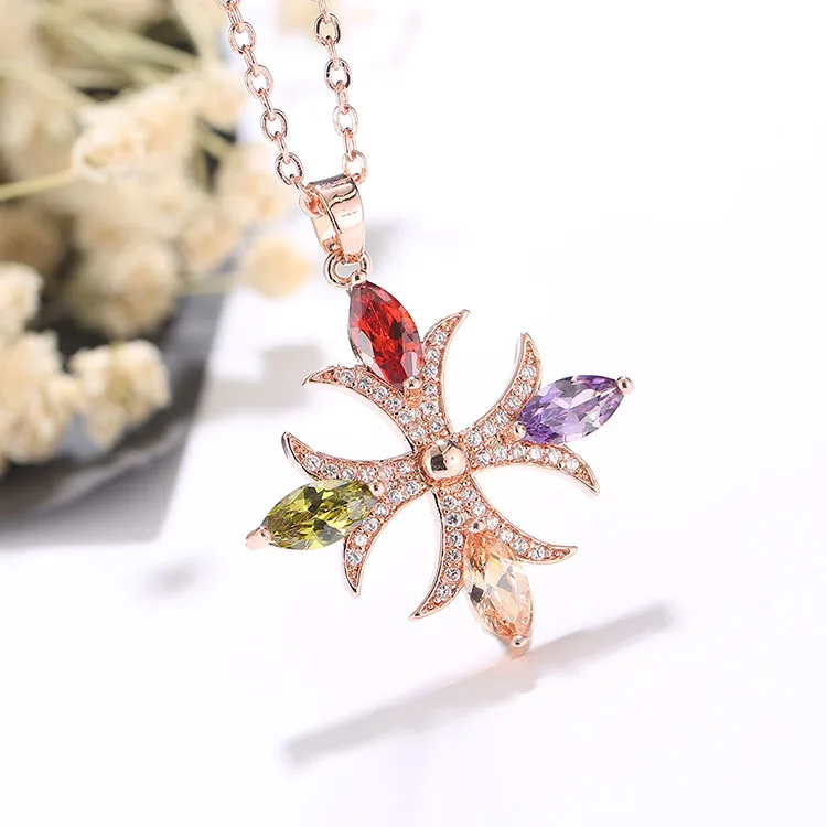 Популярная подвеска в форме Креста из серебра 925 пробы с мозаикой и кристаллами