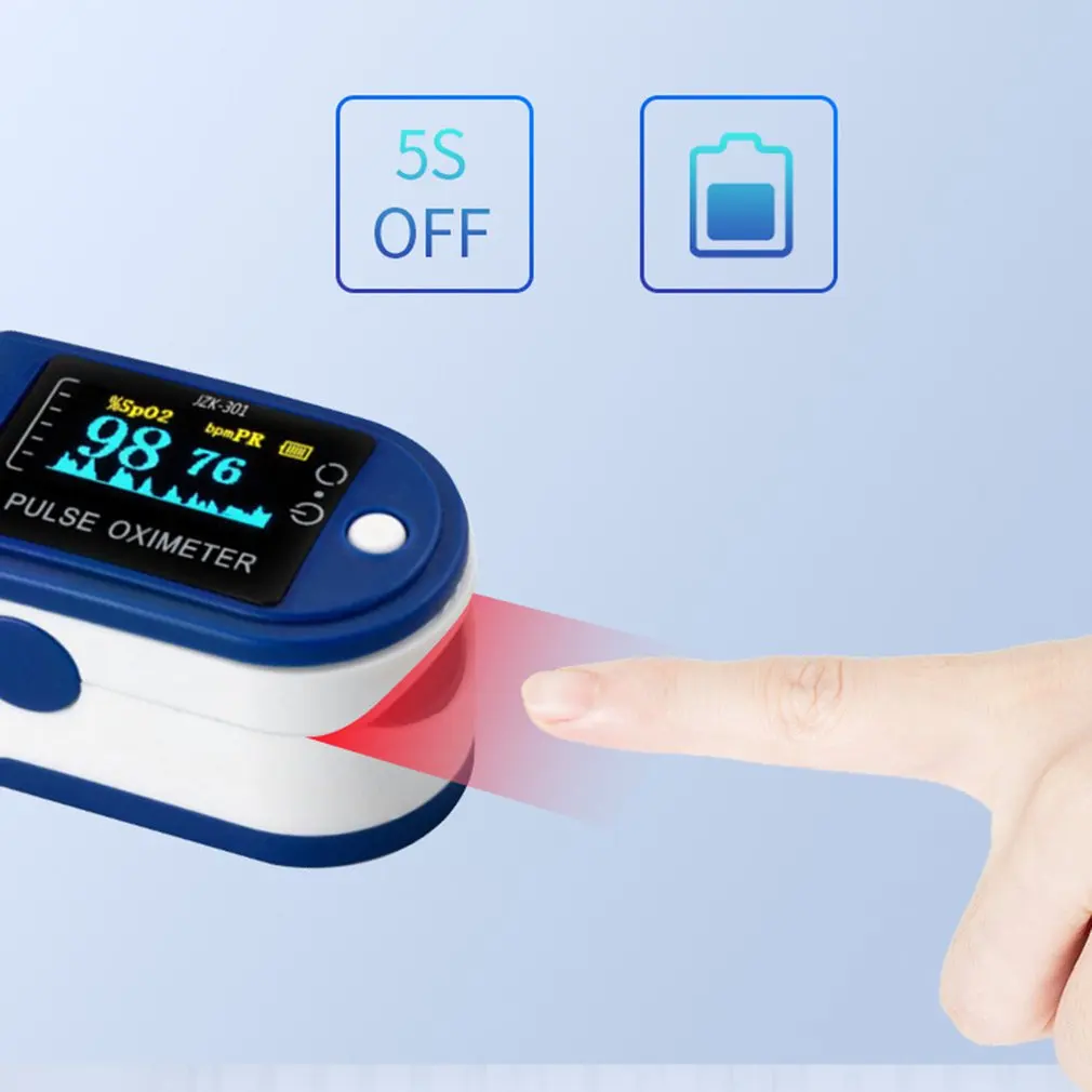 

Fingertip Oximeter Saturation Pulse Rate Monitoring Finger Clip Tft Color Screen Oximeter Blood Oxygen Monitor