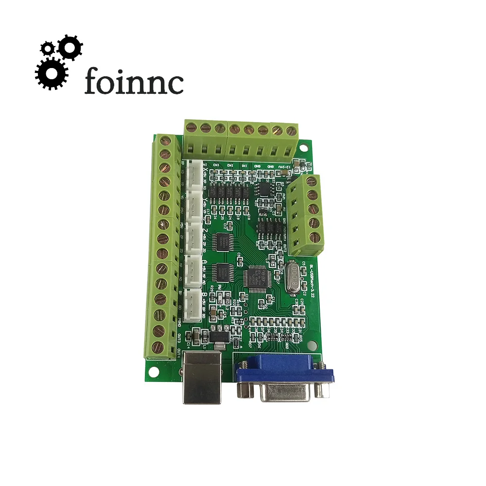 Набор (MACH3 Green 5 axie USB интерфейсная плата CNC карта управления движением + Аварийная