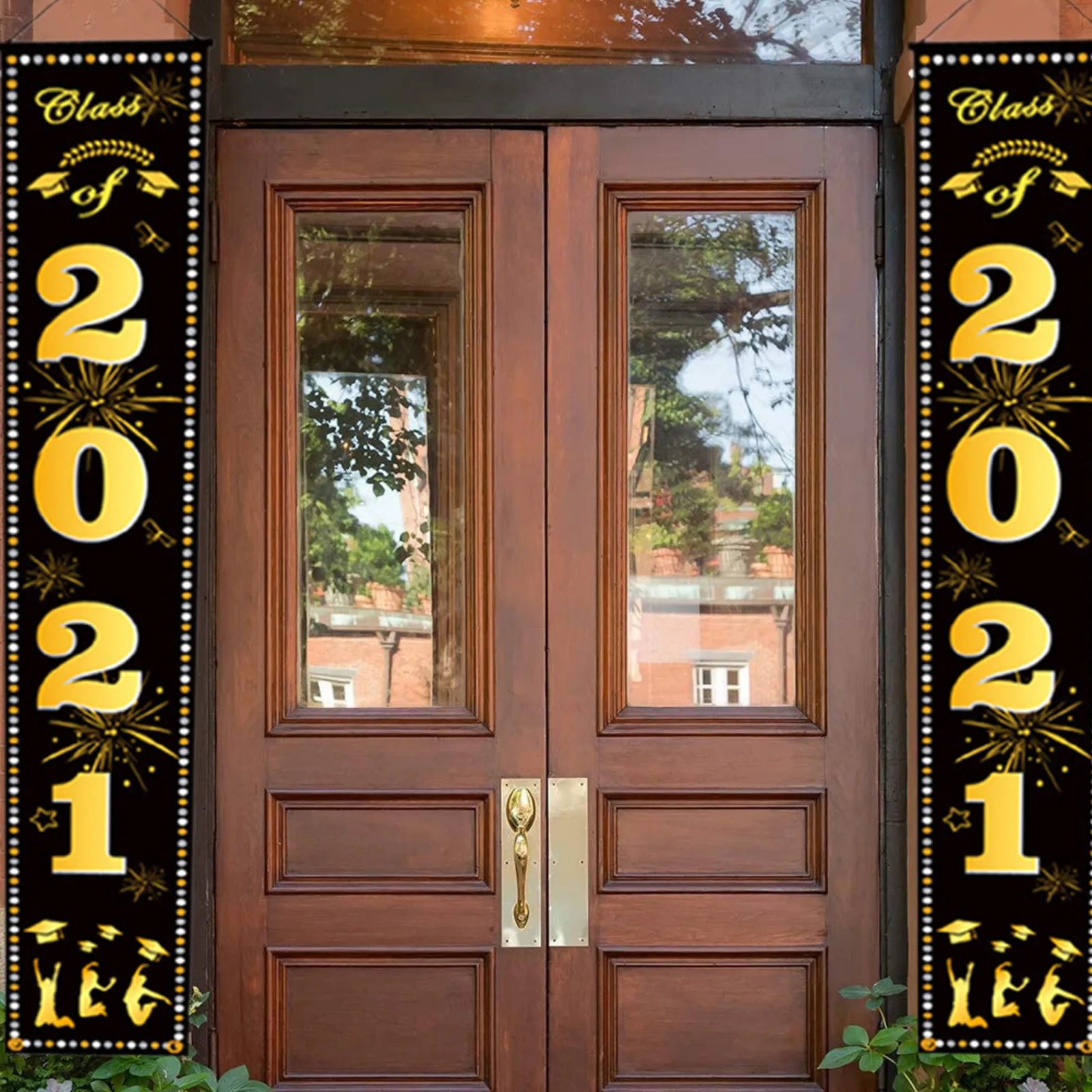 

2021 Graduation Banners Hanging Flags Porch Sign Graduation Party Decorations decoracin de habitacin