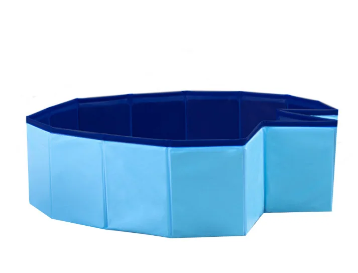

Durable PVC Foldable Pet Bathtub Portable Folding Dog Bathtub Wooden Bottom Swimming Bath Pond Dog Pool Baby Pet Bath Tub