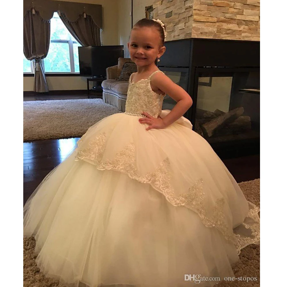 Пушистые Бальные платья для девочек в цветочек держащих букет невесты на свадьбе