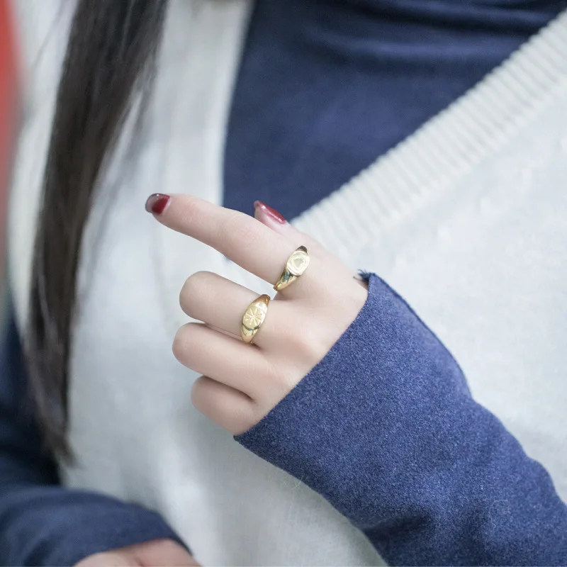 Женское кольцо из серебра 925 пробы с золотым покрытием|Кольца| |