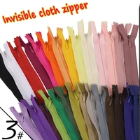 10pcs 15cm 20cm 35cm 45cm 50cm 60cm 65cm invisible zippers nylon coil zipper tailor for handcraft sewing cloth accessorie
