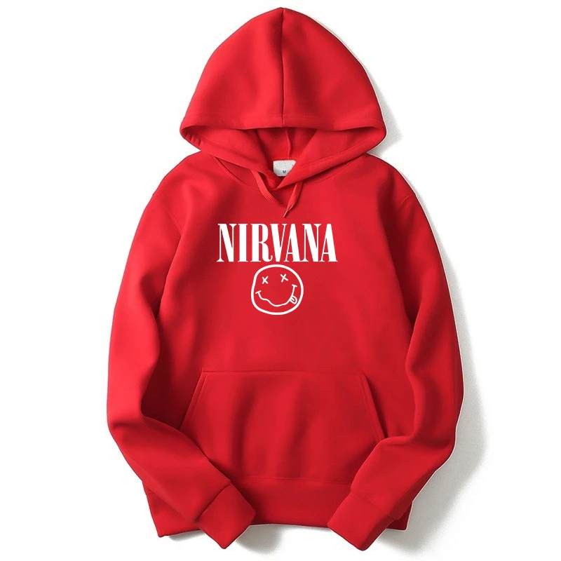 Nirvana мужская толстовка с капюшоном в стиле хип-хоп толстовка с принтом Курта Кобейна уличная Толстовка Пуловер Harajuku свободная толстовка с капюшоном