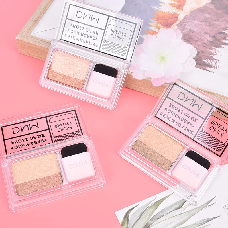 

Double Color Gradient Lazy Eye Shadow Makeup Palette Glitter Eyeshadow Pallete Waterproof Glitter Eyeshadow Shimmer Cosmetics