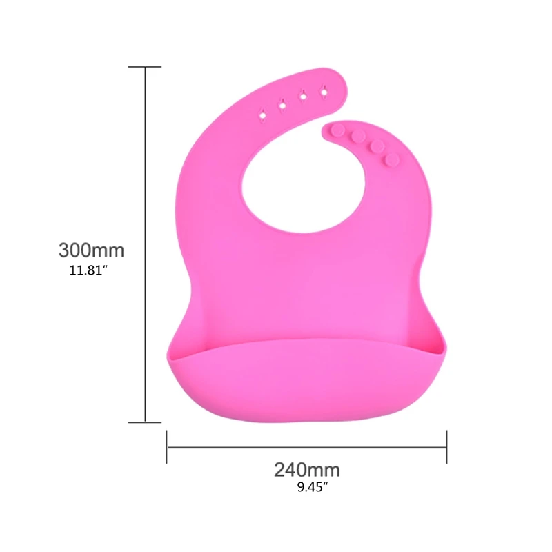 

Fashionable Silicone Baby Bib Waterproof Solid Infant Bandana Bibs Newborn Feeding Burp Cloth Drooling Scarf