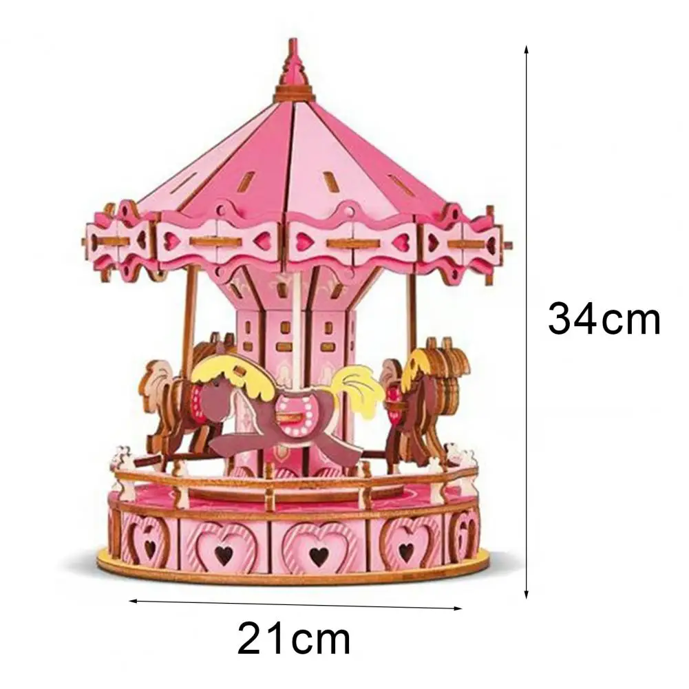 

2Pcs 3D Architectural Puzzles Safe Hand-eye Coordination Kids Assembly Puzzle Educational Toys Crafts Tabletop Ornaments