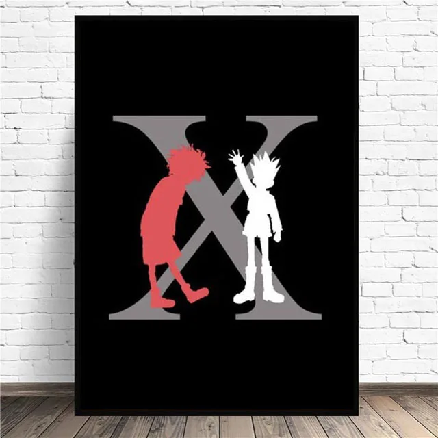Аниме постер Hunter X Killua Zoldyck Kurapika Gon Freecss Hisoka Настенная картина Kawaii Декор для комнаты