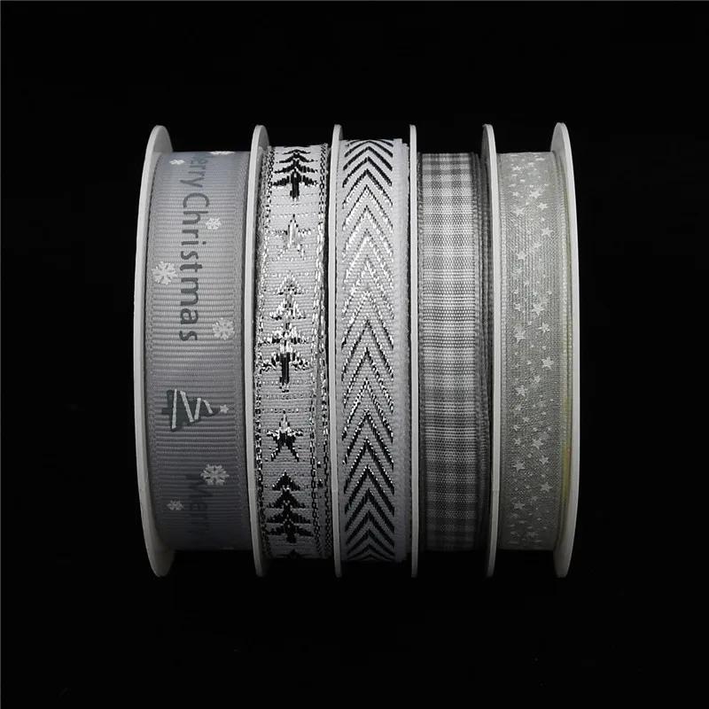 1 см 5 Новогоднее украшение печатных в рождественском стиле виде ленты для