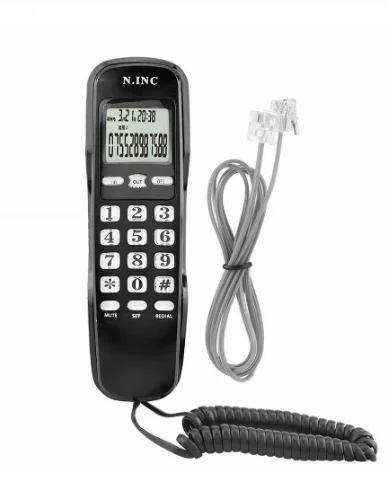 Набор телефонных будильников для дома и офиса Серебряный стационарный телефон с