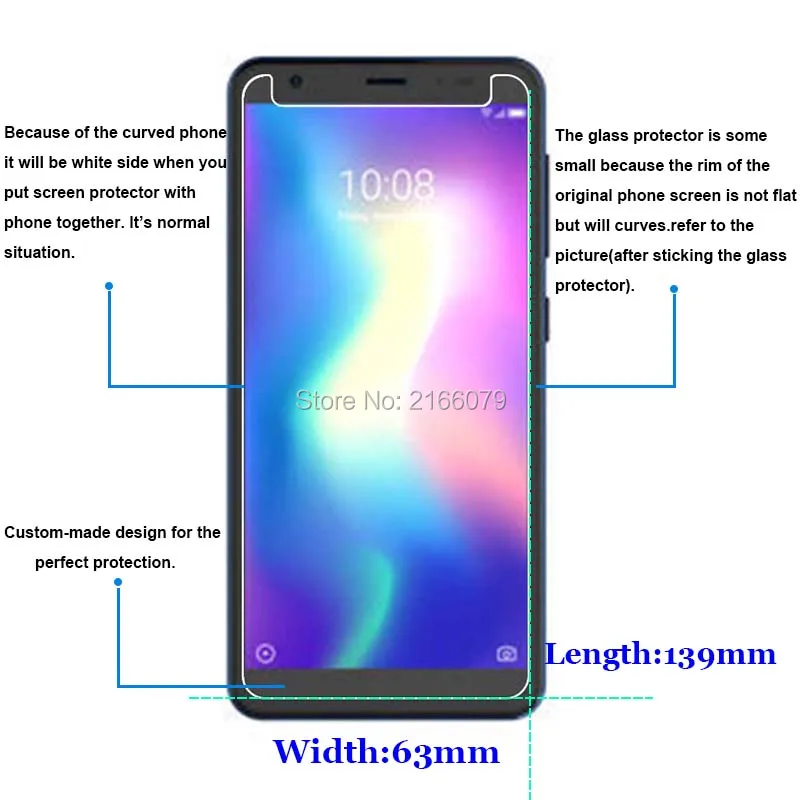 3 шт./лот закаленное стекло 9H 2.5D защита экрана от ударов для ZTE Blade A5 (2019) защитная