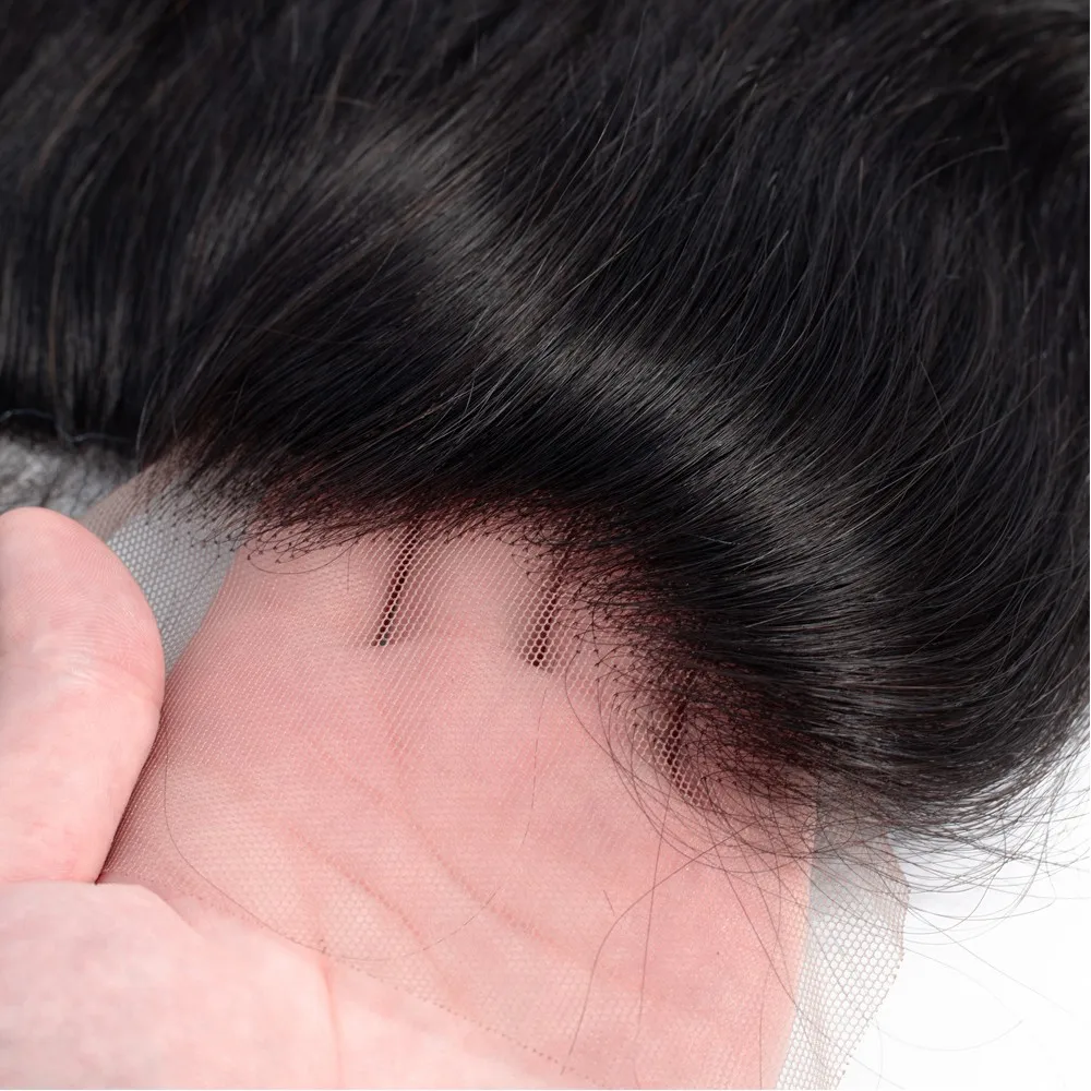 Пряди индийских волос с 13 х4 прозрачными HD кружевными фронтальными волнистыми