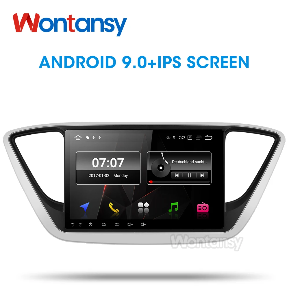 PX30 автомобильный DVD GPS для Hyundai Verna Solaris 2017 octa Core 9 &quotAndroid 0 ПК головное устройство