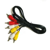 90cm 3 rca to 3 rca composite audio video av cable cord male to male plug connect tv dvd cameras