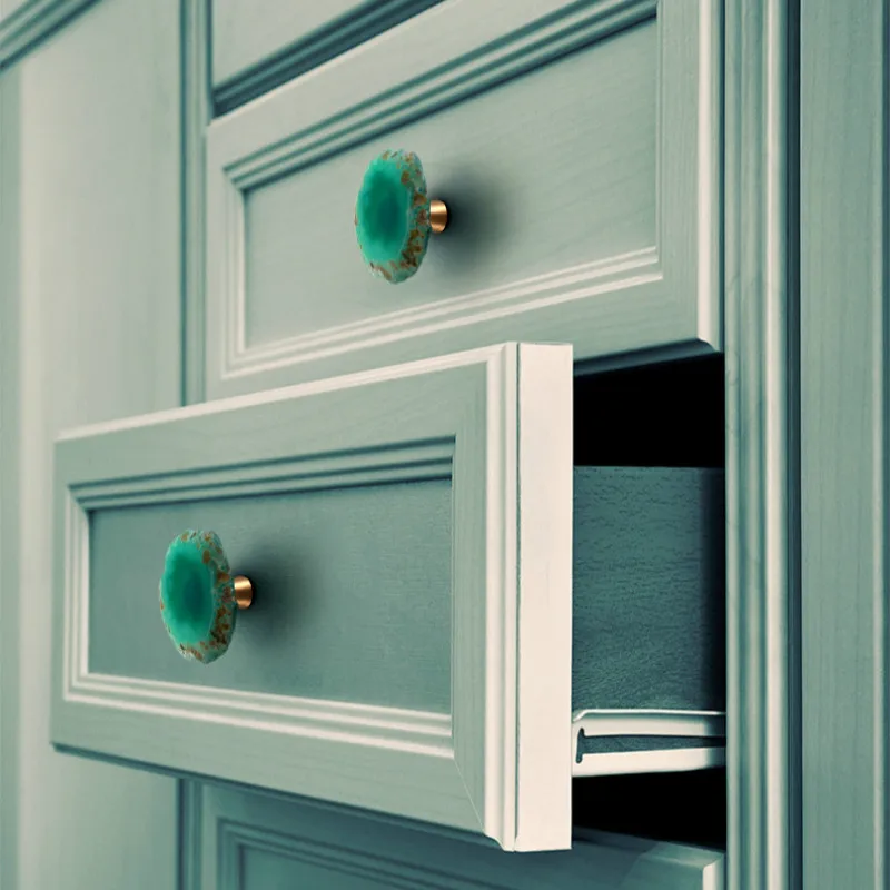 JD натуральный агат ручки и для шкафа в скандинавском стиле ящиков кухонные