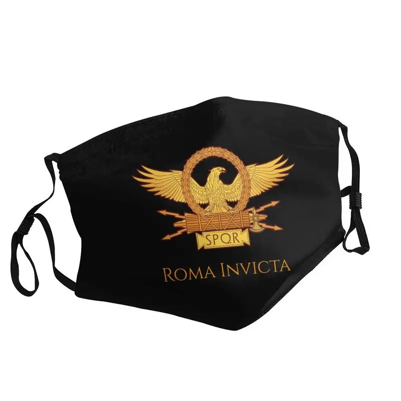

Ретро-маска для лица, унисекс, для взрослых, римские гладиаторы, Императорский золотой Орел, футболка, Императорская Армия, телефон