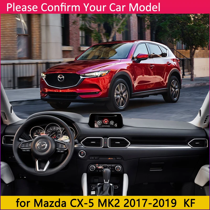 Для Mazda CX 5 2017 2018 2019 MK2 KF CX5 Противоскользящий коврик на приборную панель
