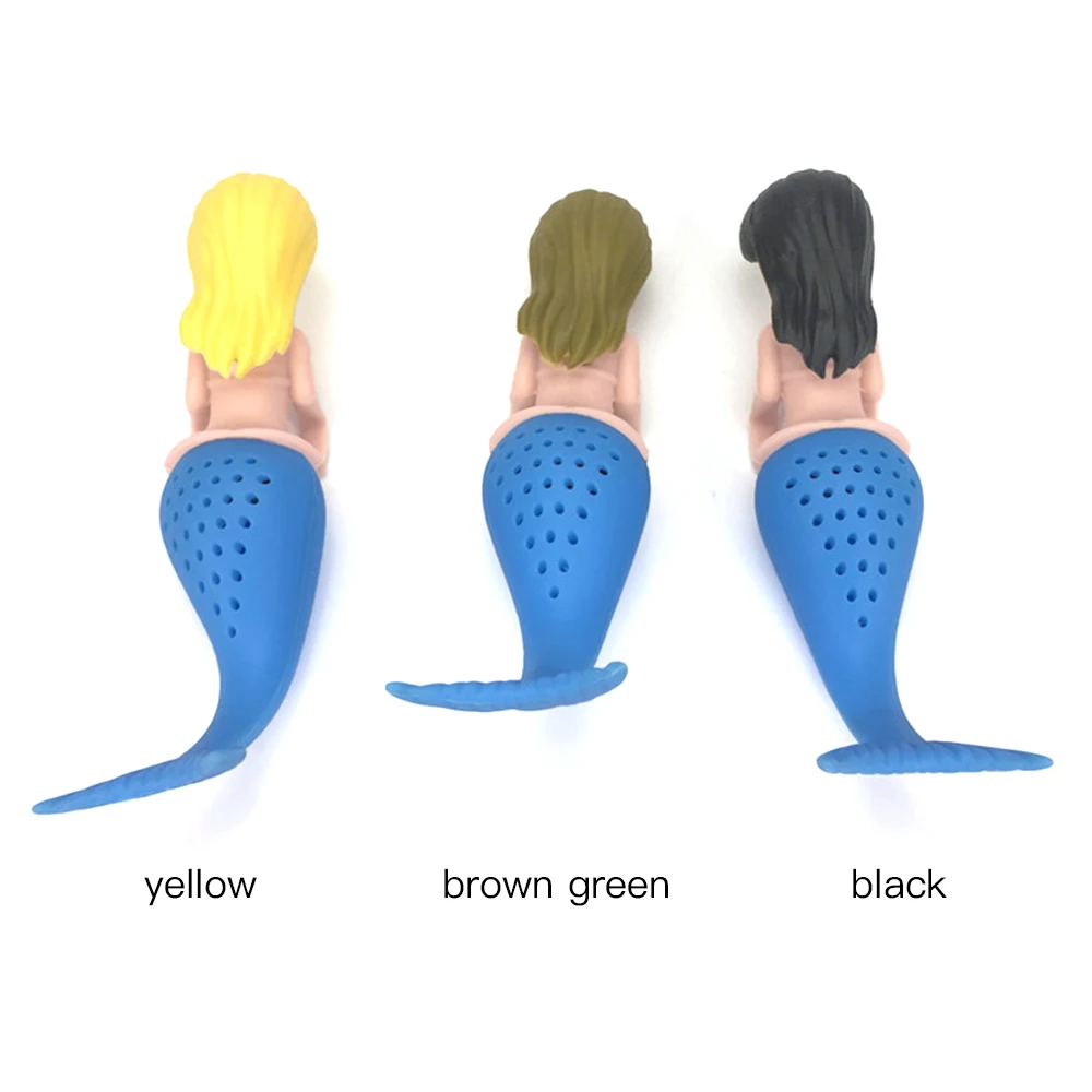 Новый силиконовый чайный заварочный Забавный Русалочка/Чайник Милый фильтр для