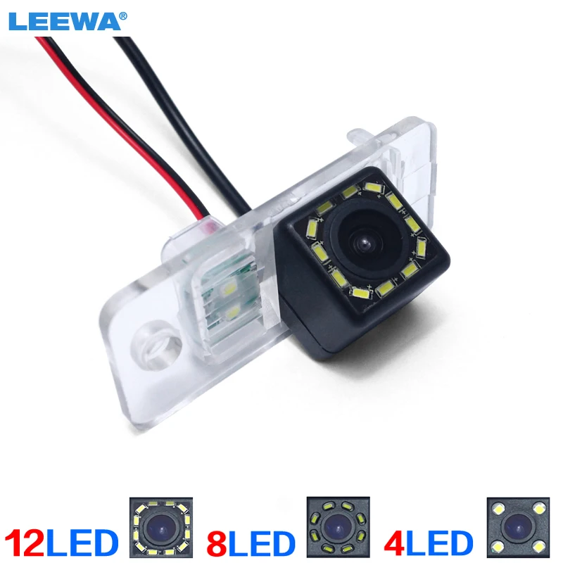 LEEWA HD специальная автомобильная камера заднего вида AHD с 4 светодиодами/8