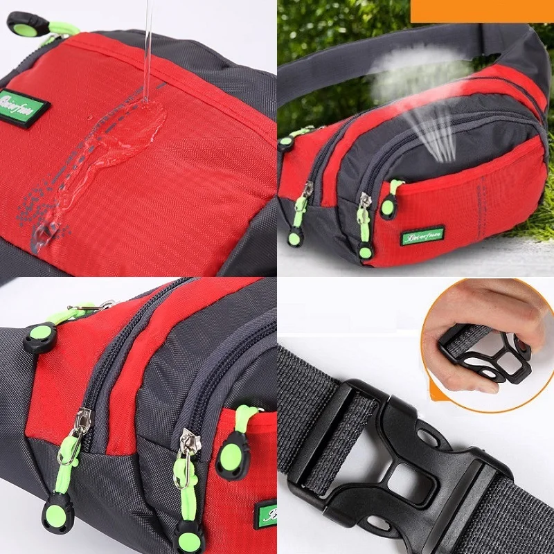 Многофункциональная спортивная поясная сумка унисекс уличная дорожная с