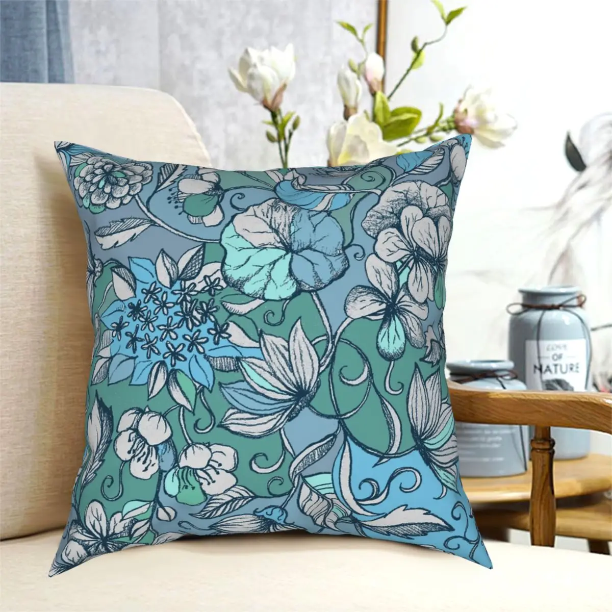 Женская квадратная Подушка-чехол из полиэстера оптом | Дом и сад