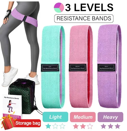 1/2/3PCS/Lot Fitness Rubber Band Elastic Yoga Resistance Bands Set Hip Circle Expander Gym Booty Home Workout | Спорт и развлечения