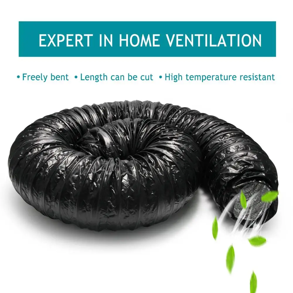 2 5 m глушитель для вентиляции низкая Шум гибкий вентиляционный шланг с изоляцией